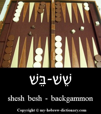Backgammon in Hebrew