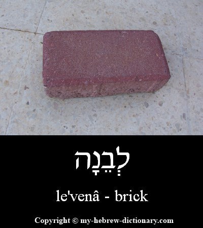 Brick in Hebrew