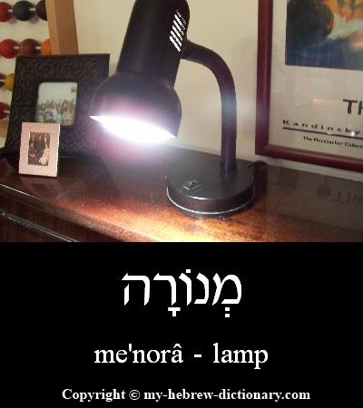 Lamp in Hebrew