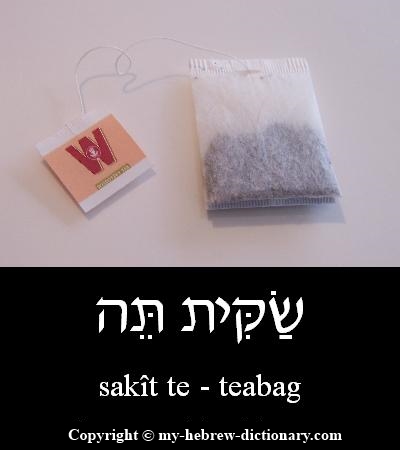 Tea Bag in Hebrew
