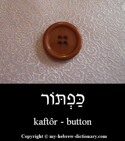 Button in Hebrew