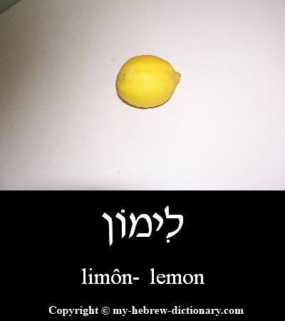 Lemon in Hebrew