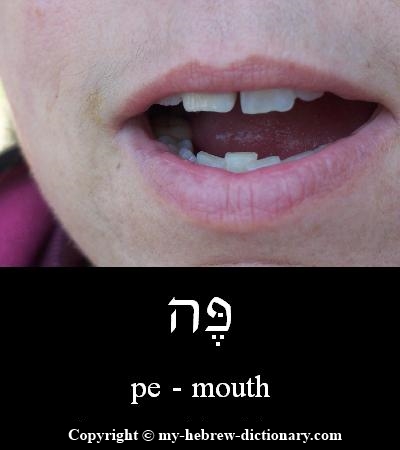 Mouth in Hebrew