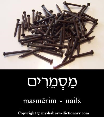 Nails in Hebrew